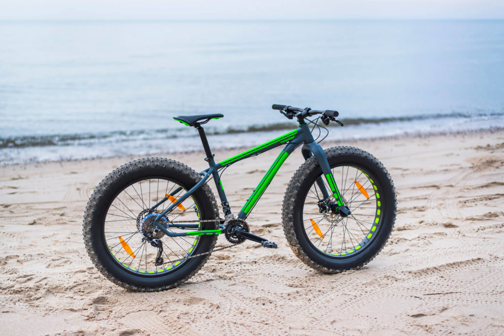 fat bike at the beach