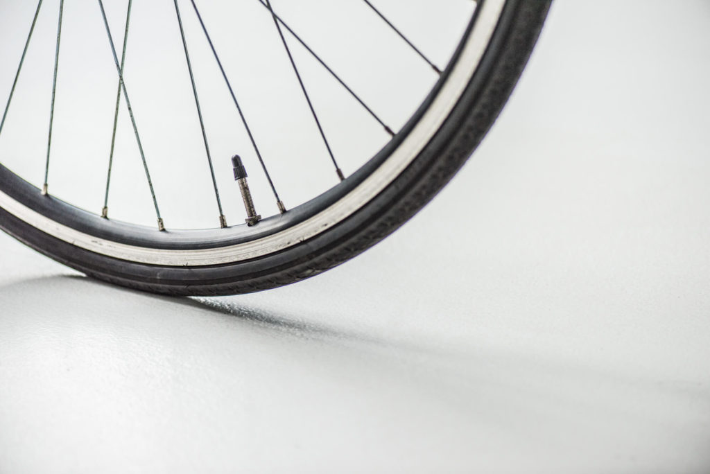 bike tire close up